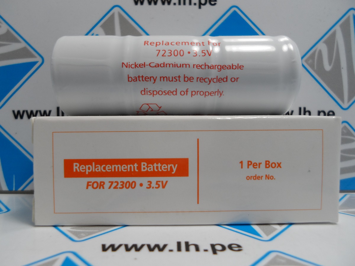 72300        Batería Nickel-Cadmium recargable 3.5V (620mA)